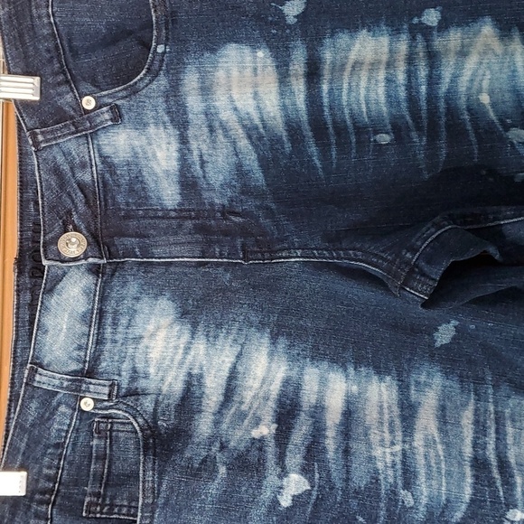 Wolita streatch jeans bleach disstresse. Size 12. Y2K Vintage Medium rise. - Picture 2 of 11